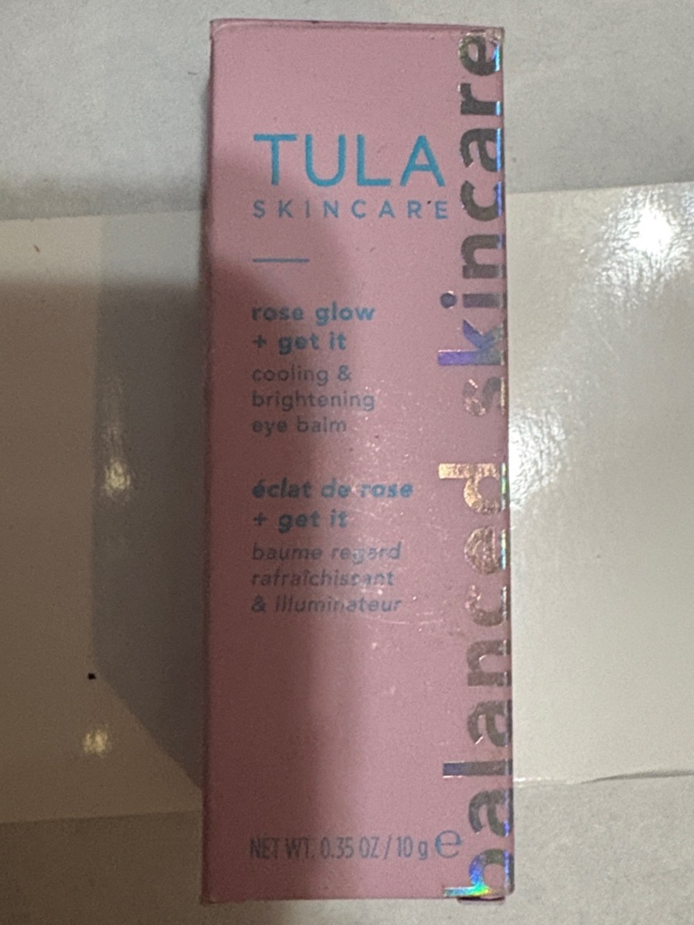 Tula Rose Glow Cooling & Brightening Eye Balm - Pink
